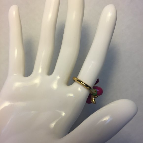 JUICY COUTURE Floral Ring Adjustable Ring - Picture 7 of 14